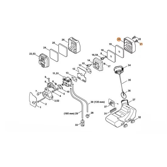 STIHL  Pokrywa filtra 4137 140 1001